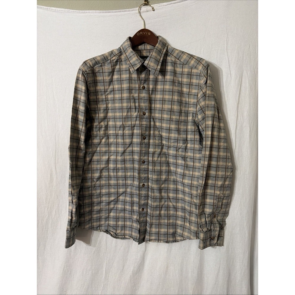 Eddie Bauer Shirt Mens MedMulticolor Plaid Regular Fit Button Down 100 CottonVtg - Picture 5 of 5